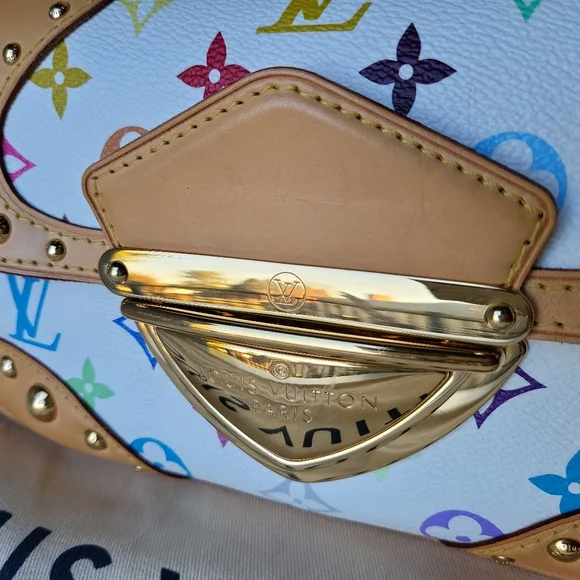 🔥SOLD🔥LOUIS VUITTON Marilyn White Multicolor Shoulder Bag - Picture 10 of 17